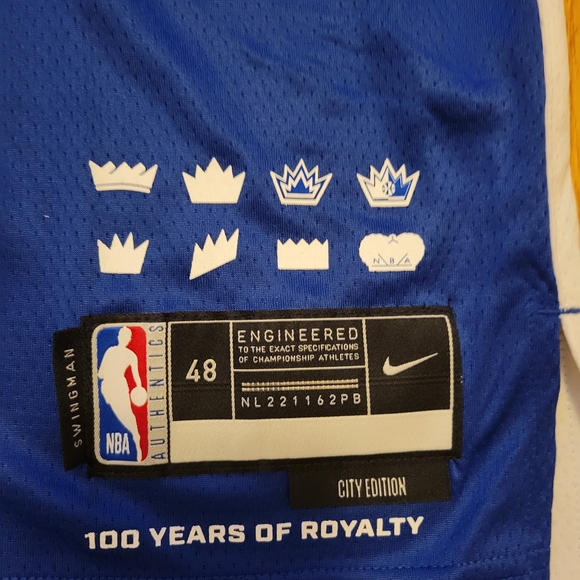 Nike Blue and Gray Basketball Jersey - Picture 4 of 4